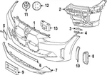 Genuine Bmw Cover Support 51-11-8-738-598. Fixed Price $124.55.