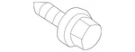 Genuine Mitsubishi Wheel Opening Molding Screw MS452397. Fixed Price $8.85.