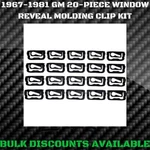 1967-1981 Caprice Rear Glass Window Windshield Molding Trim Reveal Clips Gm. Fixed Price $14.36.