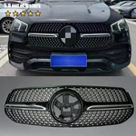 Chrome Black Front Grille Fits For Mercedes Benz W167 GLE350 GLE53 2022-23. Fixed Price $199.00.