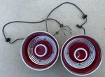 Ford Thunderbird Rear Bumper Brake Tail Light Lamp Housing Trim Pair 1962 Oem. Fixed Price $500.00.