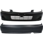 Bumper Cover Front And Rear For 1999-2000 Honda Civic Coupe Sedan. Fixed Price $205.97.