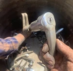 1947 1948 Kaiser Frazer Trunk Handle. Fixed Price $215.00.