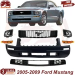 Front Bumper Cover Primed & Grille Assembly 2005-2009 Ford Mustang. Fixed Price $365.12.