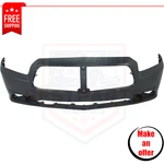 Front Bumper Cover Primed For 11-14 Dodge Charger W/ Adapt Cruise Control. Fixed Price $188.99.