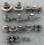 Ford Galaxie 500 Xl Front Bumper Bracket Nuts Bolts Round Head Washers 1965-1966. Fixed Price $200.00.