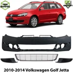 Front Bumper Cover Primed & Fog Lights For 2010-2014 Volkswagen Golf Jetta. Fixed Price $379.99.