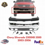 Front Bumper Chrome Kit Steel Set Of 9 For 2003-2006 Chevy Silverado 2500HD 3500. Fixed Price $521.29.