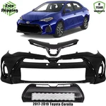 Front Bumper Cover Paintable & Grille Assembly Kit For 2017-2019 Toyota Corolla. Fixed Price $249.10.