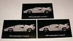 3-1988 Lamborghini Countach Photo Magnets 83 84 85 86 87 Picture. Fixed Price $6.49.