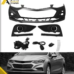 Front Bumper Cover+ Left & Right Fog Lights For 2016-2018 Chevy Cruze Premier. Fixed Price $139.51.