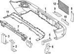Genuine Mercedes-benz Bumper Cover Support Rail 465-880-46-00. Fixed Price $13.05.