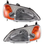 Left And Right Headlight Fits Honda Civic 2001-2003 Dx Ex Gx Lx Si Sedan Halogen. Fixed Price $142.58.