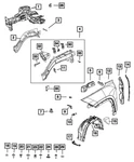 Genuine Mopar Fascia To Fender Bracket Right 68580658AC. Fixed Price $7.24.
