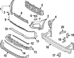 Genuine Audi End Plate 4M8-807-096-B. Fixed Price $166.80.