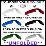 New Rear Bumper Valance For 2013-2018 Fusion Single Exhaust *choose Your Color*. Fixed Price $320.86.