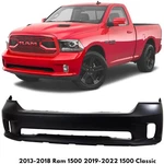 Front Bumper Cover For 2013-18 Ram 1500 2019-22 Classic With Fog Light Hole. Fixed Price $235.50.