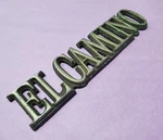 BIM27 1981-1987 Chevrolet El Camino Bedside Emblem Genuine Factory Gm Part. Fixed Price $23.99.