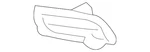 Genuine Honda Bumper Cover Spacer Panel 71157-S9V-A00ZA. Fixed Price $31.66.