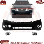 New Front Bumper Cover Primed & Foglights For 2013-2016 Nissan Pathfinder. Fixed Price $251.77.