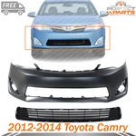 New Front Bumper Cover Primed Grille Textured Plastic For 2012-2014 Toyota Camry. Fixed Price $168.70.