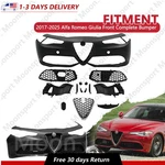 Fit 2017-2025 Alfa Romeo Giulia Front Complete Bumper Kit W/ Grille Brackets. Fixed Price $1474.99.