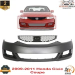 Front Bumper Cover Kit For 2009-2011 Honda Civic Coupe. Fixed Price $258.68.