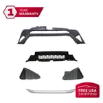 Front Bumper + Grille Trims Fog Light Covers For 2016-2016 Toyota RAV4. Fixed Price $373.03.