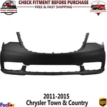 Front Bumper Cover Primed W/ Fog Lamp Holes For 2011-15 Chrysler Town & Country. Fixed Price $211.66.