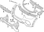 Genuine Mercedes-benz Bumper Cover Stop 167-885-96-07. Fixed Price $241.60.
