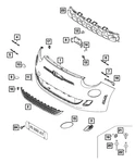 Genuine Mopar Front Bumper Bracket 68656368AA. Fixed Price $15.81.