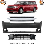Front Bumper Cover Primed Plastic & Grille Assembly Kit 2013-2019 Ford Flex. Fixed Price $450.00.
