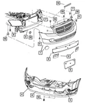 Genuine Mopar Front Bumper Fascia Foam 5303762AD. Fixed Price $113.94.
