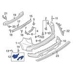 Ford Edge 2019-2024 KT4Z17F827A Rear Right Bumper Cover Heat Shield. Fixed Price $155.69.