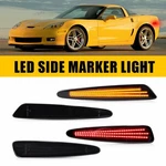 Front Rear Smoked Amber Red Led Side Marker Light For 05-13 Chevy Corvette C6. Fixed Price $38.99.