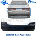 New Rear Bumper Cover Primed For 2003-2005 Honda Accord Sedan. Fixed Price $174.87.