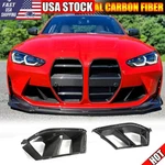 Fit For Bmw G80 M3 G82 M4 Real Carbon Front Bumper Grill Air Duct Vent Replace. Fixed Price $213.74.