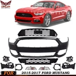 New Front Bumper Cover Primed & Grille Assembly Kit 2015-2017 Ford Mustang. Fixed Price $369.77.