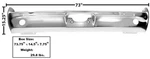 1966 Gto, Lemans, Tempest Rear Bumper New. Fixed Price $547.22.