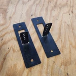 1978 1979 1980 Ford Fiesta Marki Nos Front License Plate Lh&rh Mounting Brackets. Fixed Price $65.00.