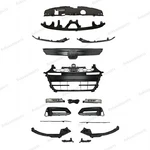 For Accord Sport 2018-2020 Gloss Black Grille Fog Light Trim Bumper Brackets Set. Fixed Price $145.99.