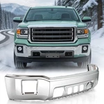 For 2014 2015 Gmc Sierra 1500 Steel Front Bumper Face Bar Chrome W/o Sensor. Fixed Price $336.99.
