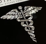 Medical Caduceus Car Tag Engraved Diamond Etched License Plate Nurse Doctor Gift. Fixed Price $34.00.