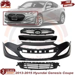 Front Bumper Cover & Grille Assambly Kit For 2013-2015 Hyundai Genesis Coupe. Fixed Price $647.72.
