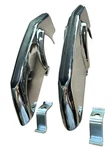 1967 1968 Camaro Rear Chrome Bumper Guards W/rubber Inserts & Brackets Pr # 309. Fixed Price $154.95.