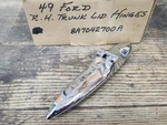 Nos 1949 Ford Shoebox Right Hand Trunk Hinge Part # 8A-7042706A New. Fixed Price $40.00.
