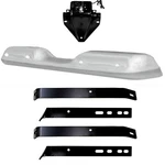 1960 1962 Chevy Truck Fleetside Rear Bumper + Brackets License Plate. Fixed Price $630.95.