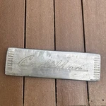1938-1939 Cadillac Front Or Rear Center Bumper Plate Used. Fixed Price $115.00.