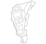 Genuine Audi End Plate 4M8-807-095-B. Fixed Price $155.32.