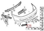 New Bmw E63 Rear Bumper Tow Hook Cover 63217199327. Fixed Price $74.87.